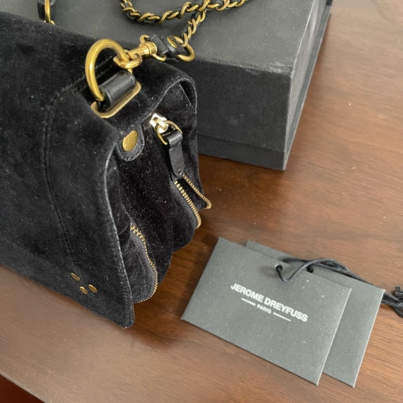 Jérôme Dreyfuss Bag Model Bobi velvet Black - Picture 4 of 5